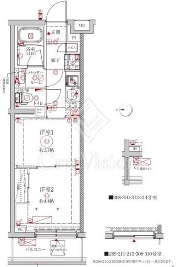 クレイシアIDZ中野野方　215号室　間取り