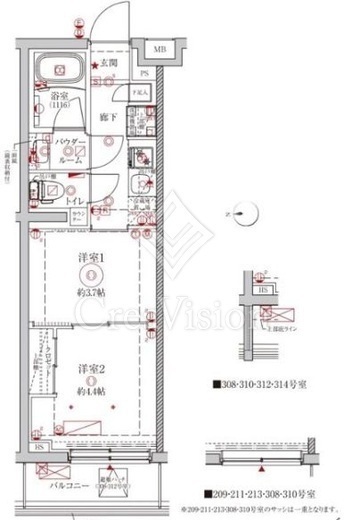 クレイシアIDZ中野野方　310号室　間取り
