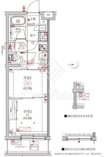 クレイシアIDZ中野野方　312号室　間取り