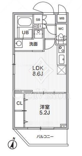 Alivis志村三丁目　101号室　間取り