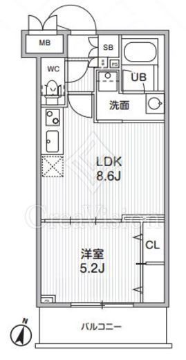 Alivis志村三丁目　203号室　間取り