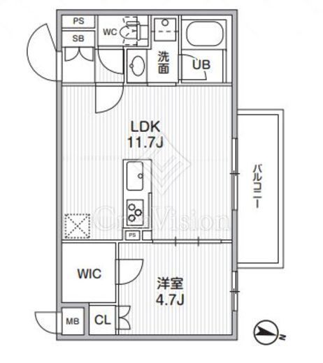 Alivis志村三丁目　207号室　間取り