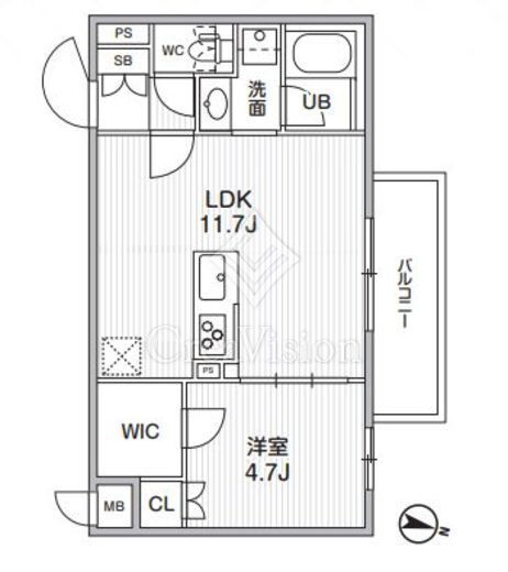 Alivis志村三丁目　307号室　間取り
