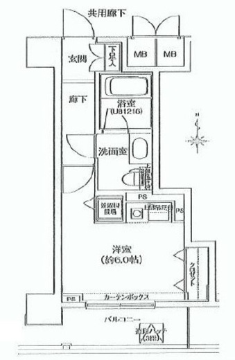 グレンパーク池田山　202号室　間取り