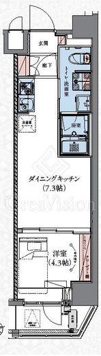CREATIF蔵前　202号室　間取り
