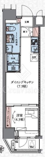 CREATIF蔵前　601号室　間取り
