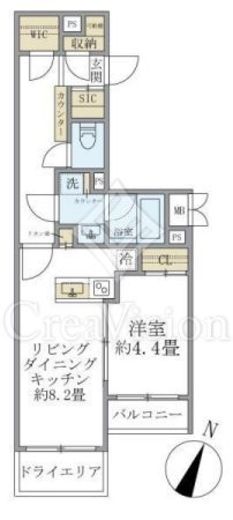 ビューテラス茗荷谷　103号室　間取り