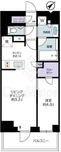 オープンレジデンシア新宿ザ・ハウス　503号室　間取り