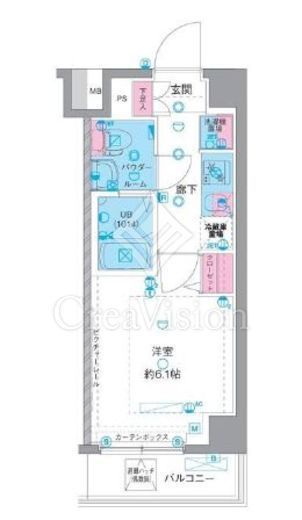 エストゥルース横浜吉野町Ⅱ　102号室　間取り