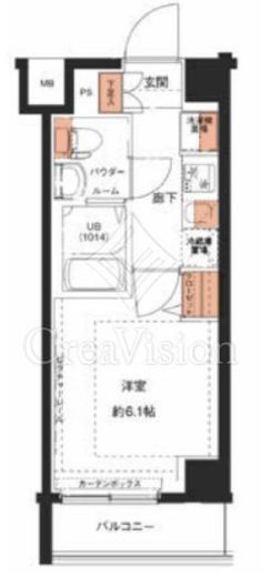 エストゥルース横浜吉野町Ⅱ　104号室　間取り
