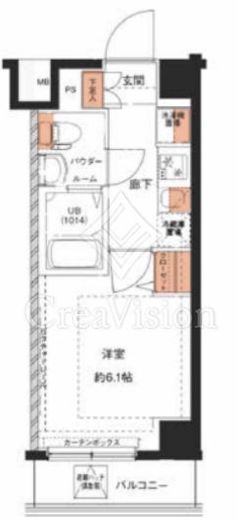 エストゥルース横浜吉野町Ⅱ　404号室　間取り