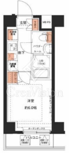 エストゥルース横浜吉野町Ⅱ　406号室　間取り