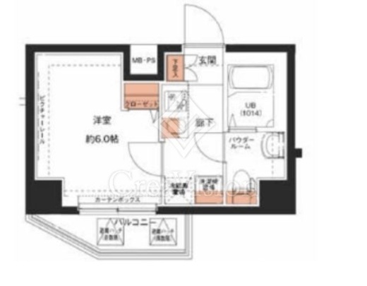 エストゥルース横浜吉野町Ⅱ　701号室　間取り