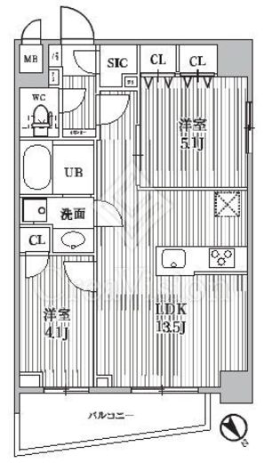 S-RESIDENCE目黒大岡山bresa　203号室　間取り