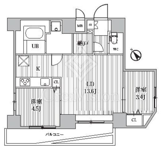 S-RESIDENCE目黒大岡山bresa　402号室　間取り