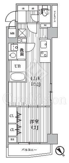 S-RESIDENCE目黒大岡山bresa　403号室　間取り