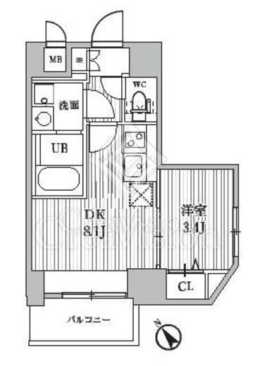 S-RESIDENCE目黒大岡山bresa　302号室　間取り