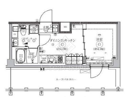 セジョリ横浜鶴見NORTH　512号室　間取り