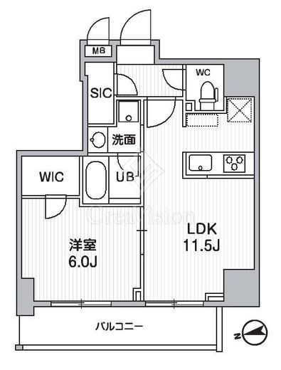 S-RESIDENCE新御徒町chiaro　6B号室　間取り