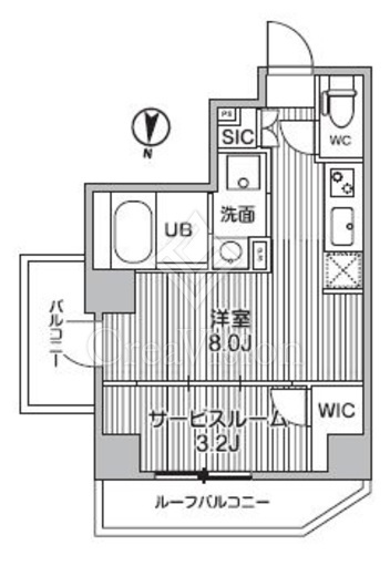 S-RESIDENCE亀戸balm　504号室　間取り