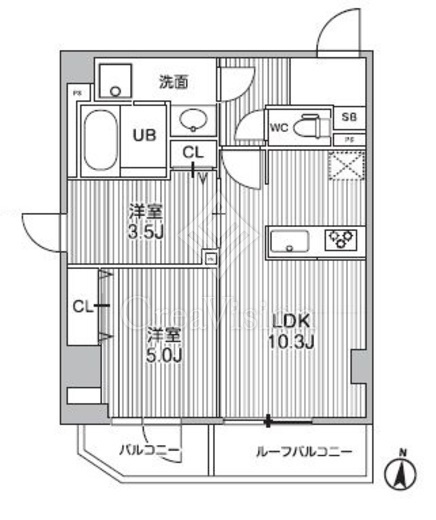 S-RESIDENCE亀戸balm　602号室　間取り