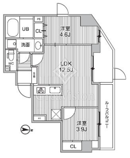 S-RESIDENCE亀戸balm　603号室　間取り