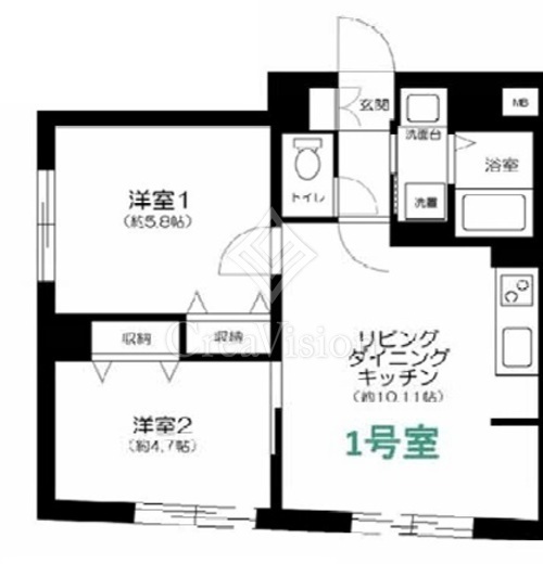 CENTRAL GARDEN RESIDENCE TOKYO　301号室　間取り