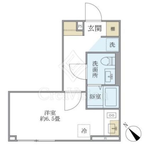 EXAM AKASAKA　102号室　間取り