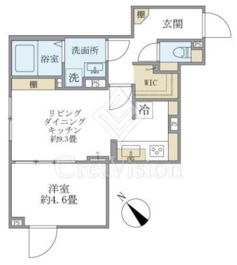 EXAM AKASAKA　103号室　間取り