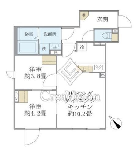 EXAM AKASAKA　203号室　間取り