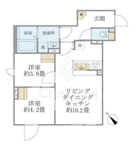 EXAM AKASAKA　503号室　間取り