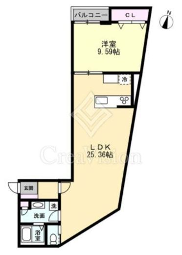 ANQI神宮前　102号室　間取り