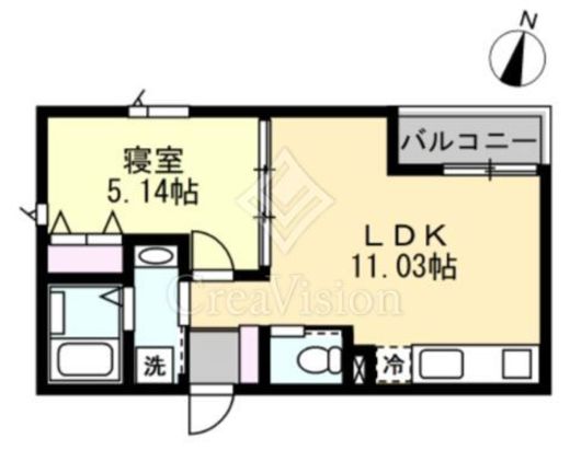 ANQI神宮前　201号室　間取り