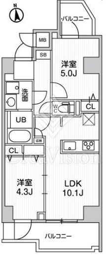 S-RESIDENCE千住大橋broad　304号室　間取り