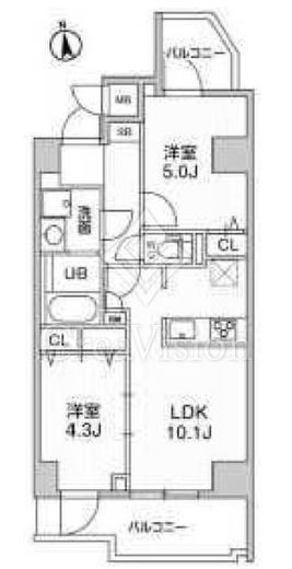 S-RESIDENCE千住大橋broad　404号室　間取り