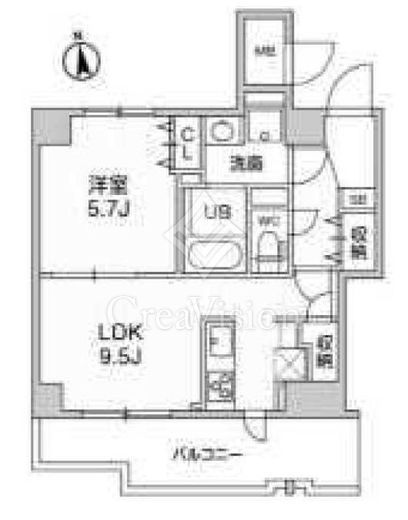 S-RESIDENCE千住大橋broad　801号室　間取り