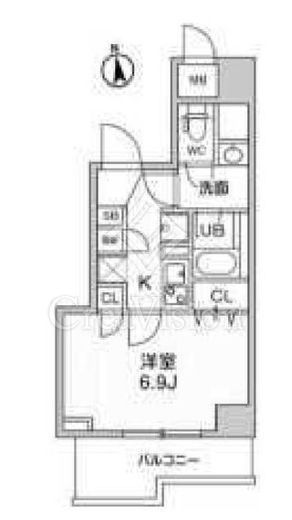 S-RESIDENCE千住大橋broad　802号室　間取り