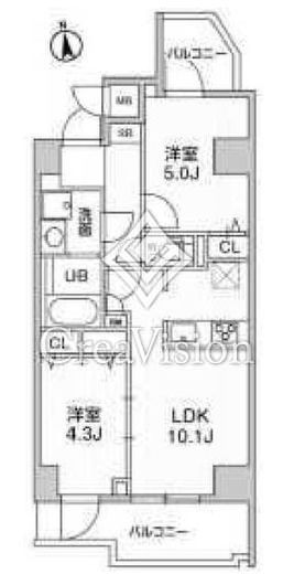 S-RESIDENCE千住大橋broad　603号室　間取り