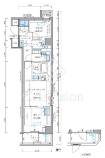 パークアクシス品川シーサイド　315号室　間取り