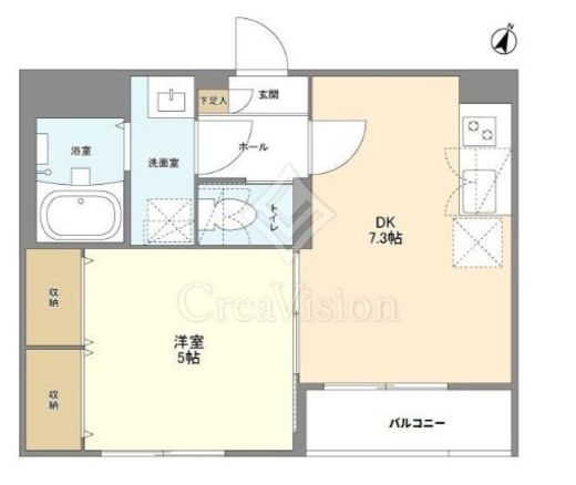 ウェルスクエア幡ヶ谷　203号室　間取り