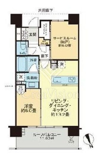 シティハウス綾瀬　205号室　間取り