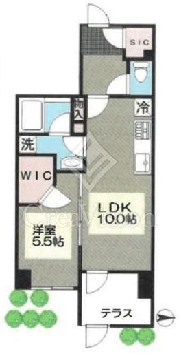 ブリリア一之江　101号室　間取り