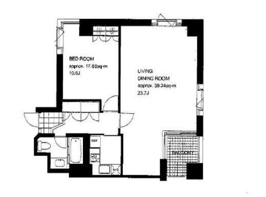 神谷町MTコート　801号室　間取り