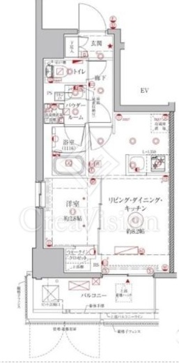 クレイシアIDZ鶴見　603号室　間取り