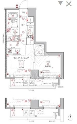 クレイシアIDZ鶴見　604号室　間取り