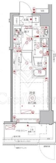 クレイシアIDZ鶴見　702号室　間取り