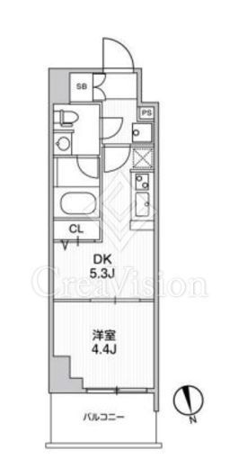 リテラス南千住サウス　707号室　間取り