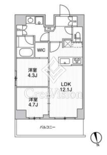 リテラス南千住サウス　806号室　間取り