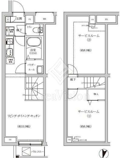 ＲＥＧＯＬＩＴＨ　ＩＫＥＧＡＭＩ　105号室　間取り