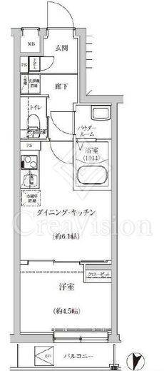 ＲＥＧＯＬＩＴＨ　ＩＫＥＧＡＭＩ　204号室　間取り